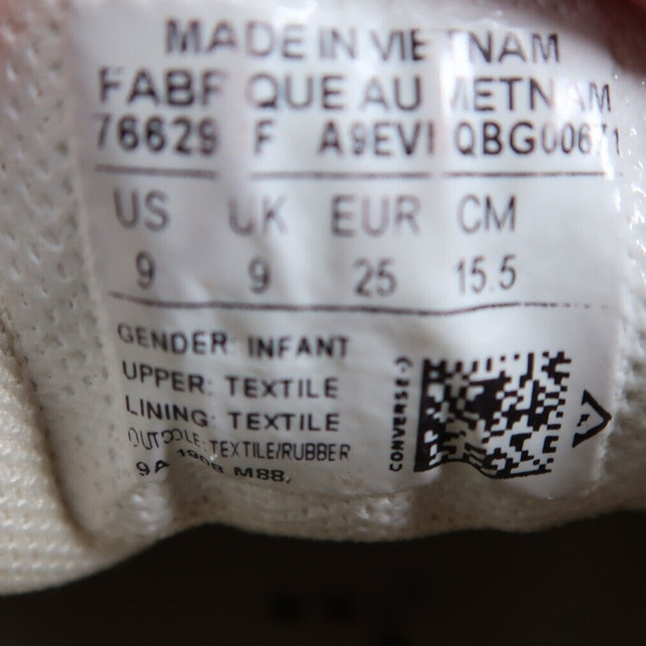 Converse Shoes Infant 9 Sneakers Chuck Taylor All Star Low Toddler Leopard Print - Picture 14 of 14